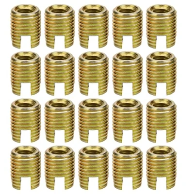 Afbeelding van Schroefinzetstukken, Akozon 20 stuks 302 koolstofstaal zelftappende schroefdraad invoegen schroeven reparatieset (interne M8 x 1,25 externe M12 1,5: 15 mm)