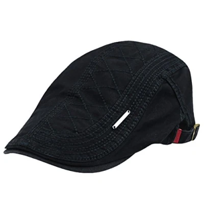 Afbeelding van Kuyou Sportmuts Newsboy Flat Cap Gatsby Pet Pet, zwart, One size