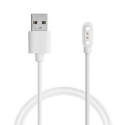 Afbeelding van kwmobile USB oplaadkabel compatibel met Blackview R3 / Pro kabel Laadkabel voor smartwatch In wit