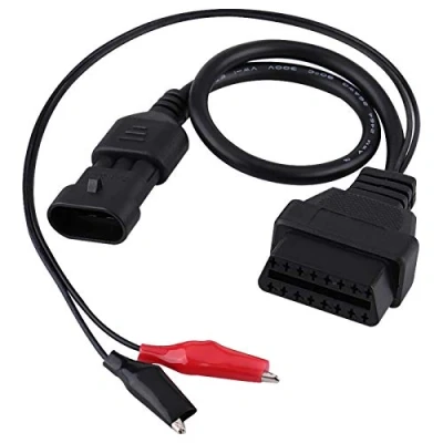 Afbeelding van Qiilu 3 pins en 16 ingebouwde diagnostiek2 adapterconnector diagnostische kabel