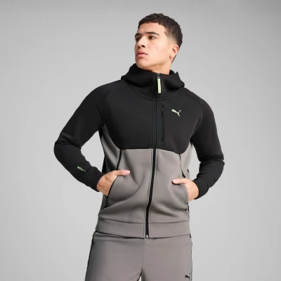 Afbeelding van Puma FULL ZIP Hoodie Sweater met rits, Heren, Maat: Large, Cast iron