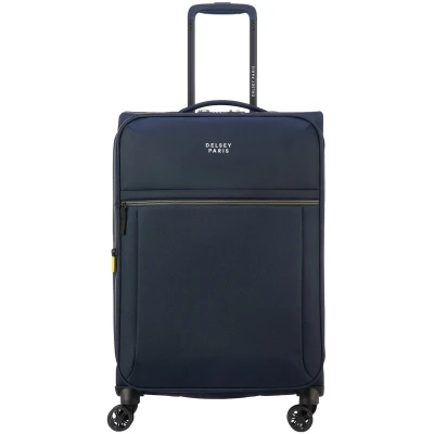 Afbeelding van Delsey Brochant 3 Trolley 67 Expandable navy blue zachte koffer lichtgewicht
