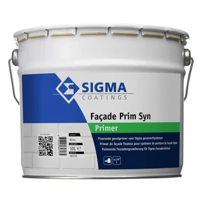 Afbeelding van sigma facade prim synthetisch wit 10 ltr
