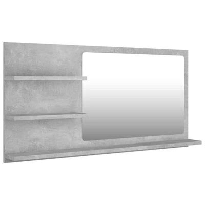 Afbeelding van vidaXL Badkamerspiegel 90x10,5x45 cm spaanplaat betongrijs