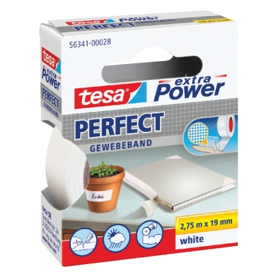 Afbeelding van Plakband Tesa textiel 19mmx2.75m wit