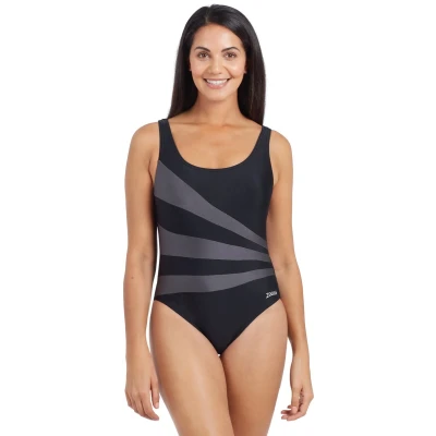 Afbeelding van Zoggs Badpak Sandon Scoopback Ecolast+ Black DE34