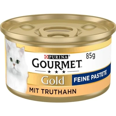 Afbeelding van Gourmet Gold Mousse Kattenvoer, Natvoer met Kalkoen 12x85g (12 blikjes; 1,02kg)