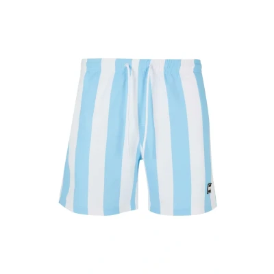 Afbeelding van Urban Classics Pattern Zwemshorts, Heren, Maat: XXL, Balticbluebarstripe