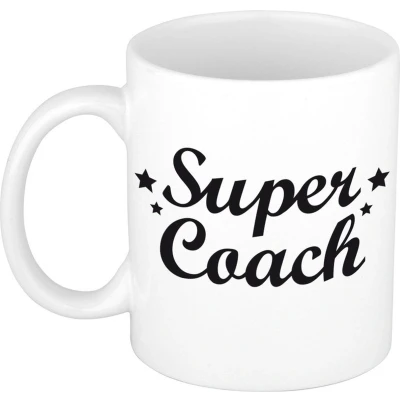 Afbeelding van Super coach cadeau mok / beker 300 ml feest mokken