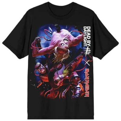 Afbeelding van Iron Maiden Dead By Daylight Monster Eddie Heren T shirt M Zwart