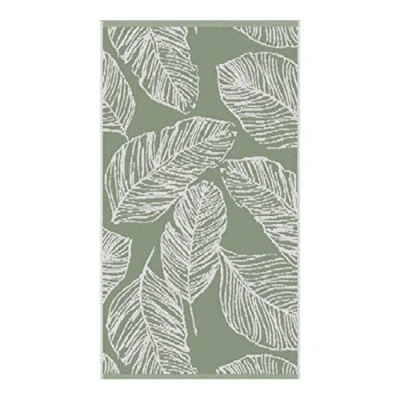 Afbeelding van Fusion Badkamer Matteo 100% Katoen Jacquard Handdoek 50 x 90cm in Khaki