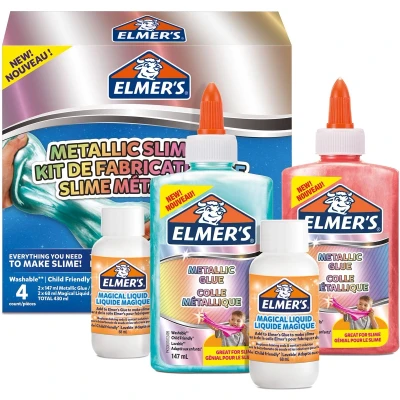 Afbeelding van Kinderlijm Elmer&#039;s slijmkit metallic