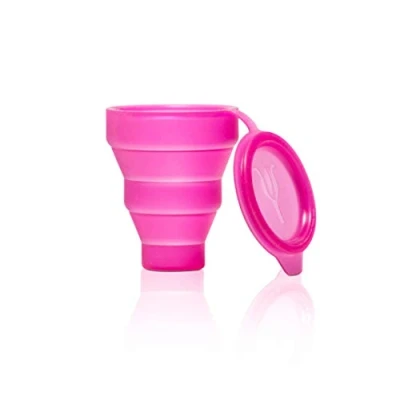 Afbeelding van Lybera Sterilisator voor menstruatiebeker, inklapbare magnetronsterilisator van siliconen, Made in Italy, container menstruatiebekers, comfortabel en praktisch gebruik buitenshuis