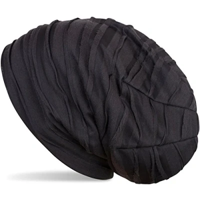 Afbeelding van styleBREAKER muts met rimpelmotief, slouch longbeanie, unisex 04024053, kleur:Middernachtblauw zwart