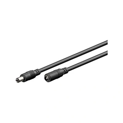 Afbeelding van DC verlengkabel 5,5 x 2,5mm max. 100W AWG20 zwart 10 meter