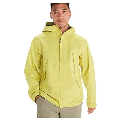 Afbeelding van Marmot PreCip Eco Pro Jacket, Waterdicht regenjack, winddichte regenjas, ademend; opvouwbaar hardshell windjack, ideaal voor wandel en trektochten, Heren, Limelight, M