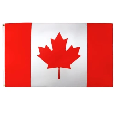 Afbeelding van Canada Vlag 150x90 cm Canadese vlaggen 90 x 150 Banner 3x5 ft Licht polyester AZ FLAG