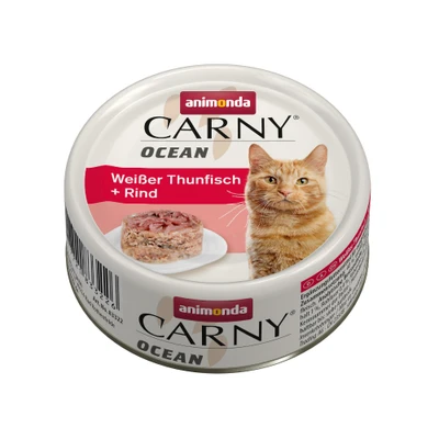 Afbeelding van Animonda Carny Ocean Witte Tonijn en Rundvlees 6 x 80 gram