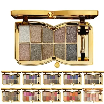 Afbeelding van 10 Colors Sparkle Shimmer Eyeshadow Palette, Glitter Professional Makeup Palette (06#)