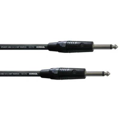 Afbeelding van Cordial CPL1.5PP Peak speakerkabel 6.3mm TS jack 1.5m