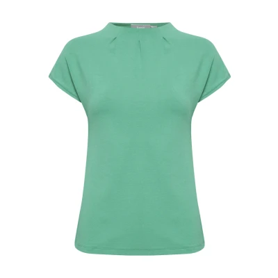 Afbeelding van Fransa Frzaskater Tshirt basic, Dames, Maat: Large, Holly green