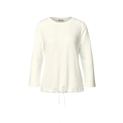 Afbeelding van Street One Stricklook Trui, Dames, Maat: 44, Weiß
