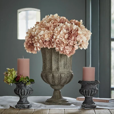 Afbeelding van LOBERON Sierbloem set van 3 Amarente roze/groen