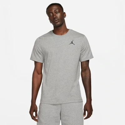 Afbeelding van Jordan Jumpman CREW Tshirt basic, Heren, Maat: Medium, Carbon heather/black