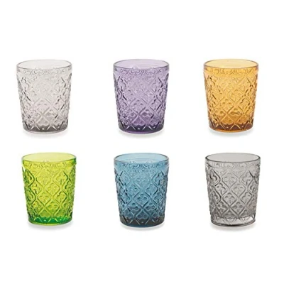 Afbeelding van Villa d&#039;Este Home Tivoli 5905223 Marrakesh waterglazen, meerkleurig, glas, 240 ml, gesorteerd, 6 stuks