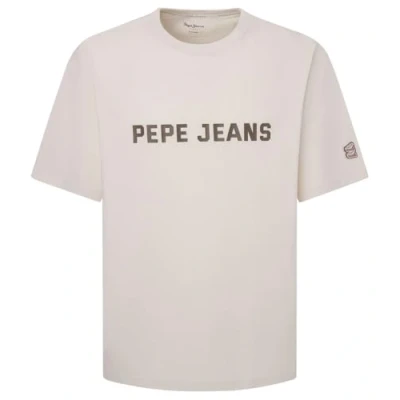 Afbeelding van Pepe Jeans Sutton TEE Tshirt print, Heren, Maat: XL, Ivory white