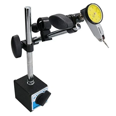 Afbeelding van AB Tools Hendel Type Metrische Dial Test Indicator &amp; Magnetische Base Stand DTI Gauge Klok