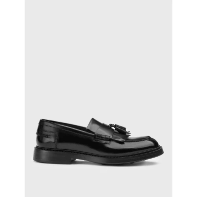 Afbeelding van Footwear Leather Slip On Loafers With Tassels Classic Style for Formal