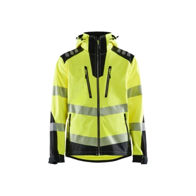Afbeelding van Blaklader Softshell jack High Vis 4491 2513 Geel/Zwart