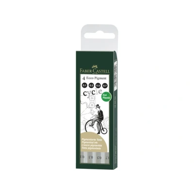 Afbeelding van Pigment tekenpen Ecco etui set 4st.