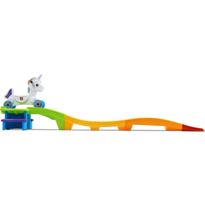 Afbeelding van Step2 Up &amp; Down Roller Coaster Unicorn Speelgoed Achtbaan Kinderachtbaan met eenhoorn loopauto