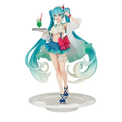 Afbeelding van Hatsune Miku PVC Statue SweetSweets Series Melon Soda Float 18 cm