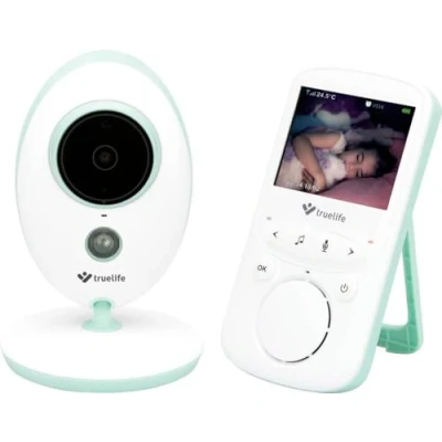Afbeelding van truelife NannyCam V24 Pro TLVMMNCV24PWB Videobabyfoon Digitaal 2.4 GHz