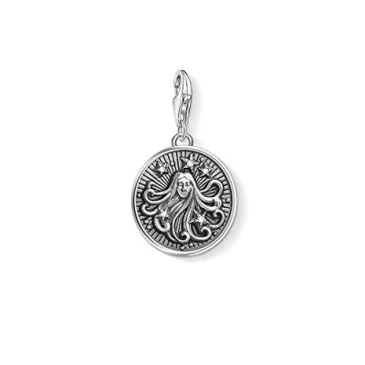 Afbeelding van Thomas Sabo Dames bedelhanger vintage wereldbol Charm Club 925 Sterling zilver 1676 643 14, zilver, Zirkonia