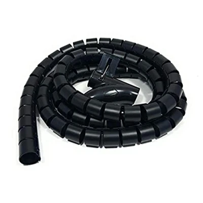 Afbeelding van Bambelaa! Kabelslang 1,5 m 3,0 kabelgoot in te korten kunststof flexibele kabelorganisatie 20 mm 30 diameter (zwart, x mm)