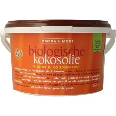 Afbeelding van Omega en More Kokosolie Extra Virgin 2220 ml