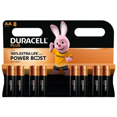 Afbeelding van Alkalinebatterij AA Plus PowerBoost 8 stuks Duracell