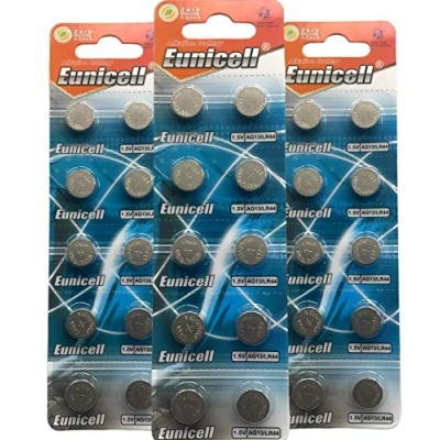 Afbeelding van Eunicell 100 stuks AG13 LR44 L1154 357 A76 SR44 G13 knoopcellen