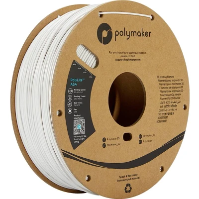 Afbeelding van Polymaker PF01011 PolyLite Filament ASA UV bestendig, Weerbestendig, Hittebestendig 2.85 mm 1000 g Wit 1 stuk(s)