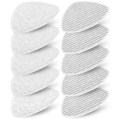 Afbeelding van Vervangende hoes voor Vileda stoomreinigers, 10 stuks, compatibel met Steam stoomreiniger, Plus microvezels, machinewasbaar, reservehoes