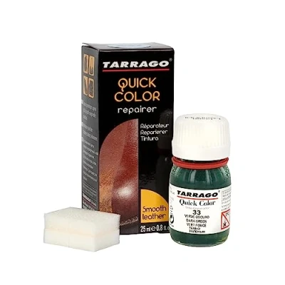 Afbeelding van Tarrago Quick Colour 25 ml Kleurvernieuwende kleurstof voor schoenen van glad leer en canvas Donkergroen (33)