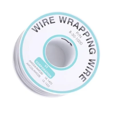 Afbeelding van Koperdraad wikkeling enkele draad aderstreng 0,25 mm / 0,6 30AWG kabel 250 meter 300 V zwart