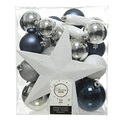 Afbeelding van Kerstballen Decoris 33 Onderdelen Plastic