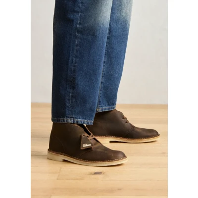 Afbeelding van Clarks Originals Desert BOOT Sportieve veterschoenen, Heren, Maat: 47, Camel Leer