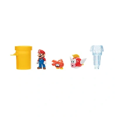 Afbeelding van Nintendo 12941 Super Mario Sparkling Waters Diorama speelset, 6,5 cm