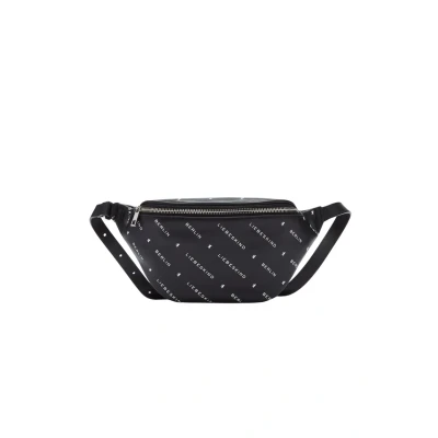 Afbeelding van LIEBESKIND BERLIN Leren gordeltas schoudertas Beltbag Black zwart